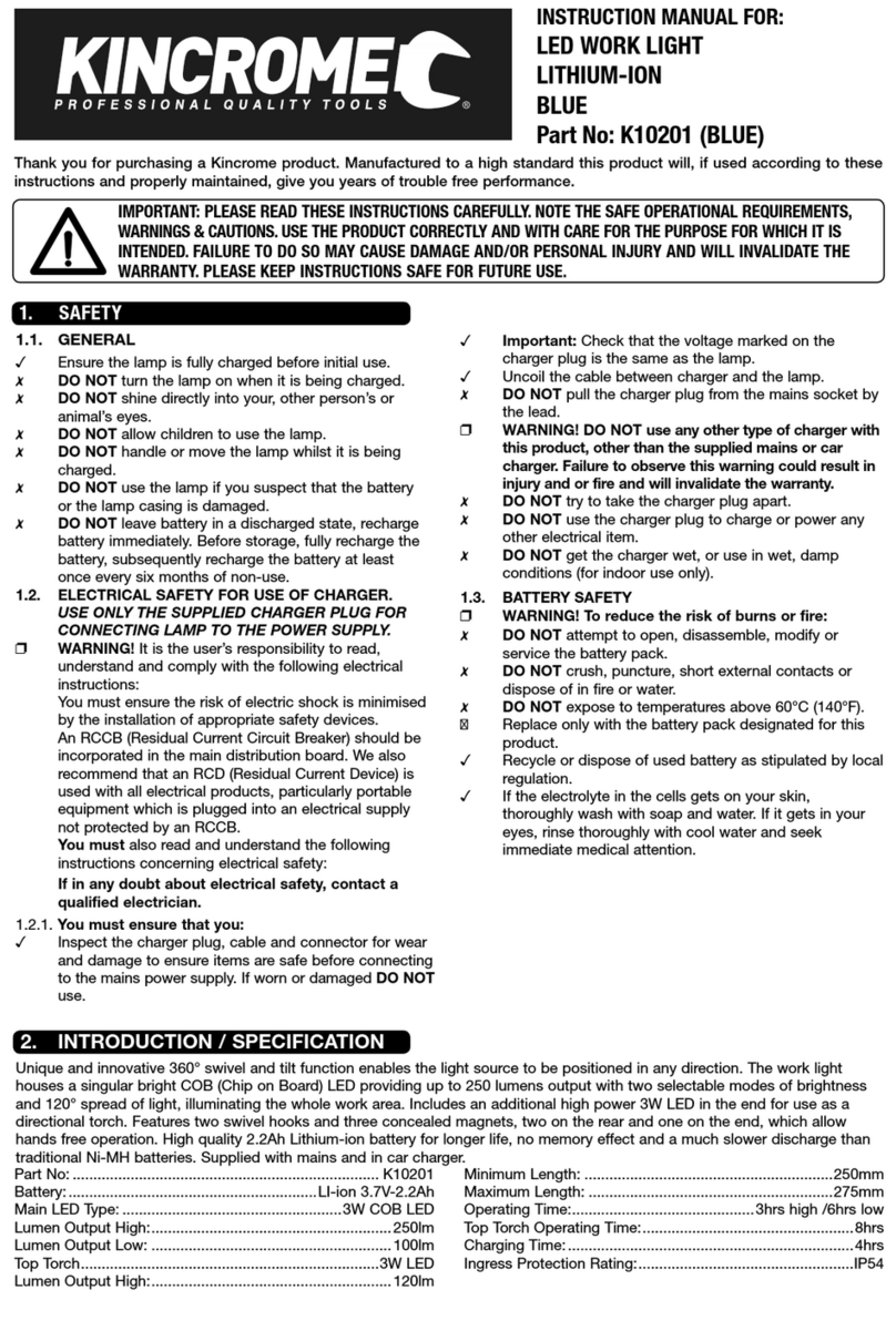 kincrome K10201 User manual