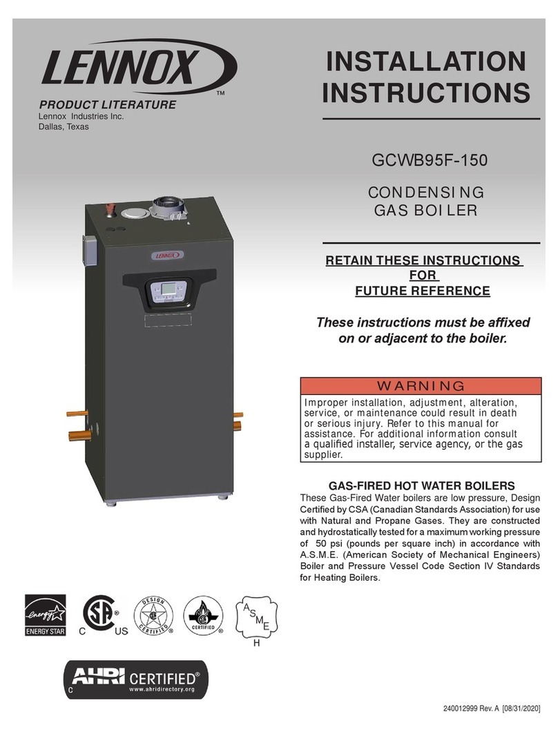 Lennox GCWB95F-150 User manual