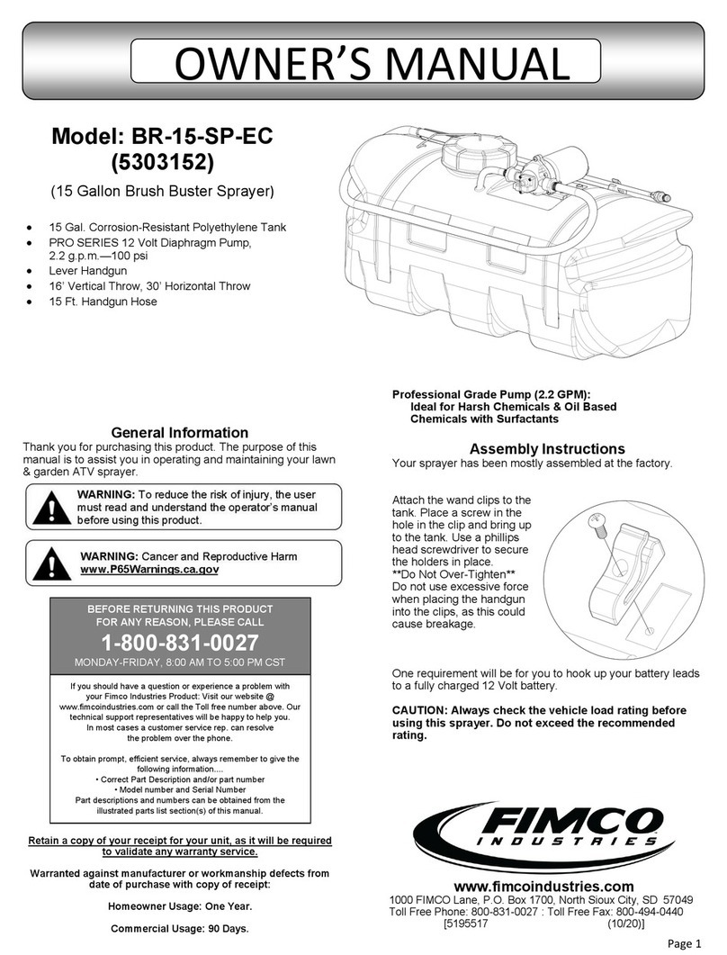 AG SPRAY BR-15-SP-EC owner's manual