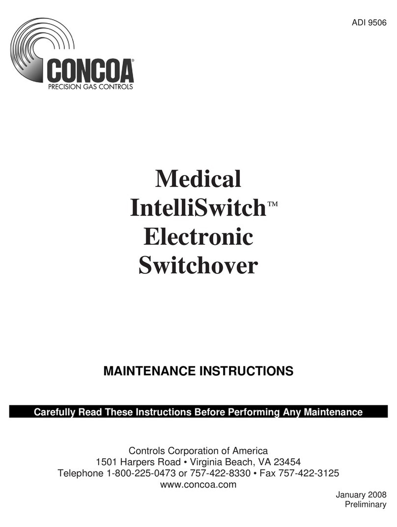 Concoa IntelliSwitch 57 Series Maintenance instructions