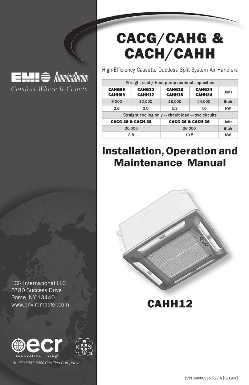 ECR EMI America Series Installation, operation and maintenance manual ECR EMI America Series Installation, operation and maintenance manual