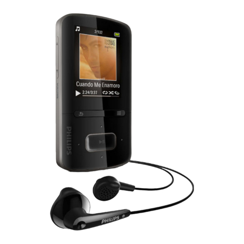 Philips GOGEAR SA3VBE04 User manual