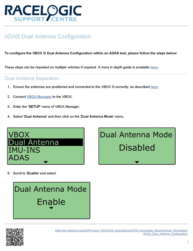 Racelogic VBOX 3i User manual