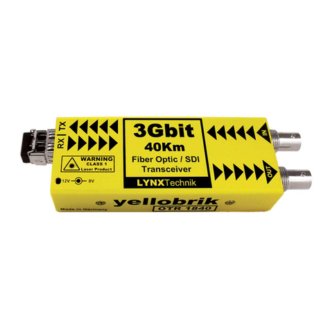 Lynx yellobrik OTR 1840-1 User manual