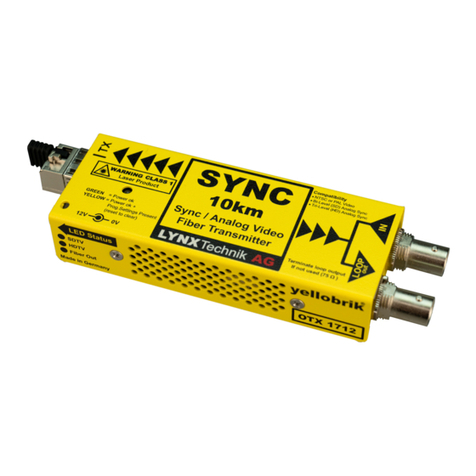 Lynx yellobrik OTX 1712-2 LC quick reference Lynx yellobrik OTX 1712-2 LC quick reference