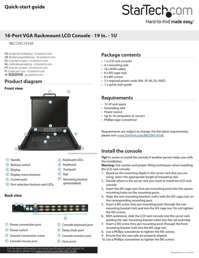 StarTech.com RKCONS1916K User manual