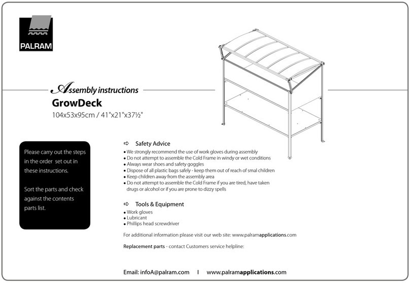 Palram GrowDeck Assembly instructions