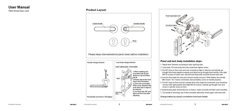 Assa Abloy 7003 user manual