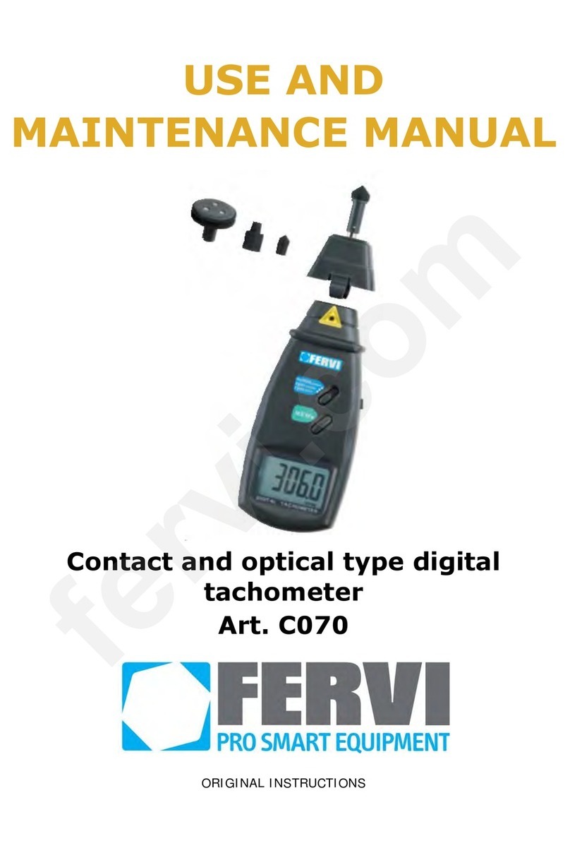 Fervi 60117 Use and maintenance manual