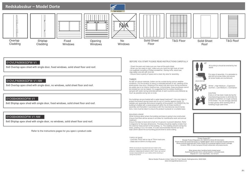 GB Wood 01OVLPA0806SDFW-V1 Assembly instructions