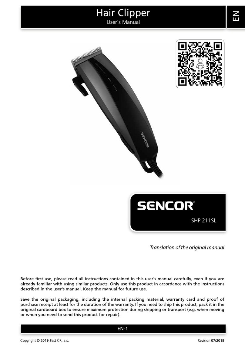 Sencor SHP 211SL User manual Sencor SHP 211SL User manual