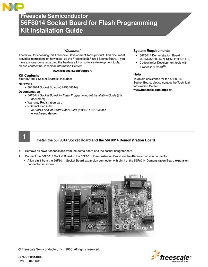 Freescale Semiconductor NXP 56F8014 User manual Freescale Semiconductor NXP 56F8014 User manual