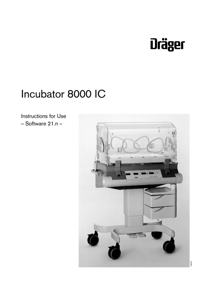 Dräger Incubator 8000 IC User manual Dräger Incubator 8000 IC User manual