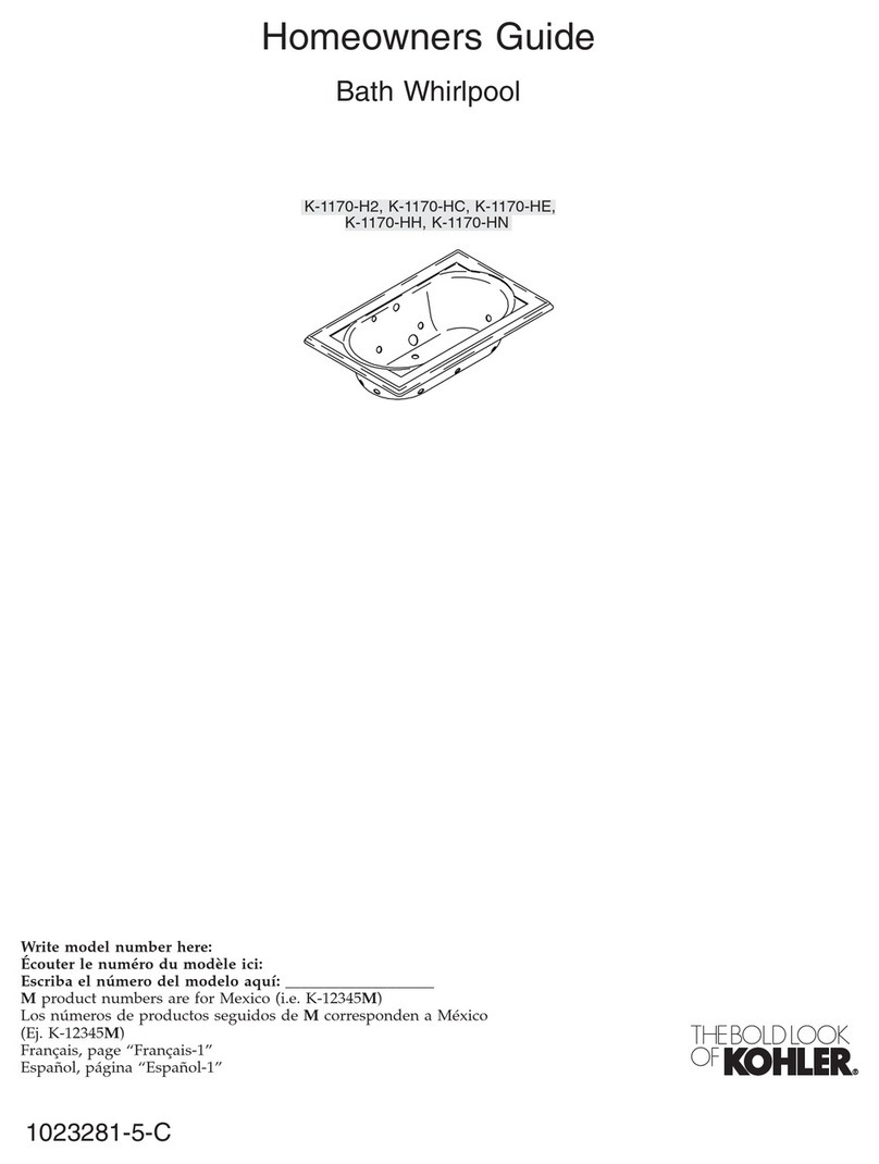 Kohler K-1170-H2 Assembly instructions Kohler K-1170-H2 Assembly instructions