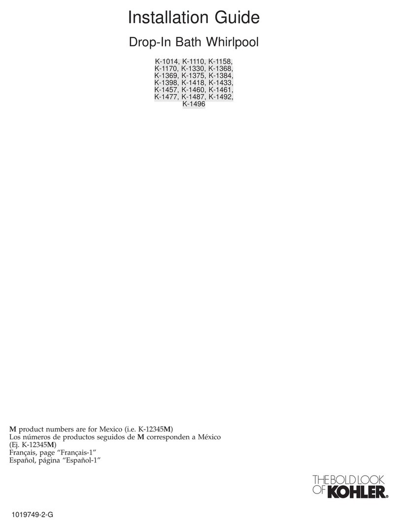 Kohler K-1014 User manual
