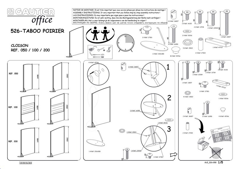 Gautier Office 526-TABOO POIRIER manual Gautier Office 526-TABOO POIRIER manual