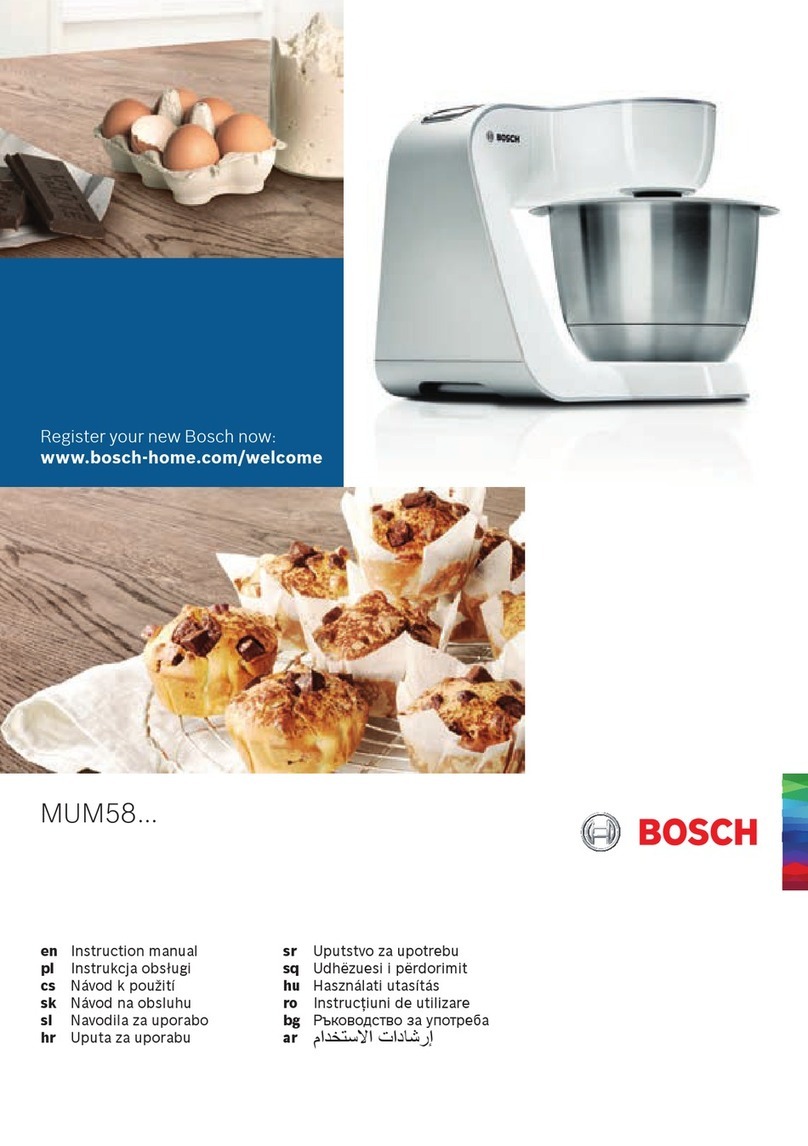 Bosch MUM58364 instruction manual
