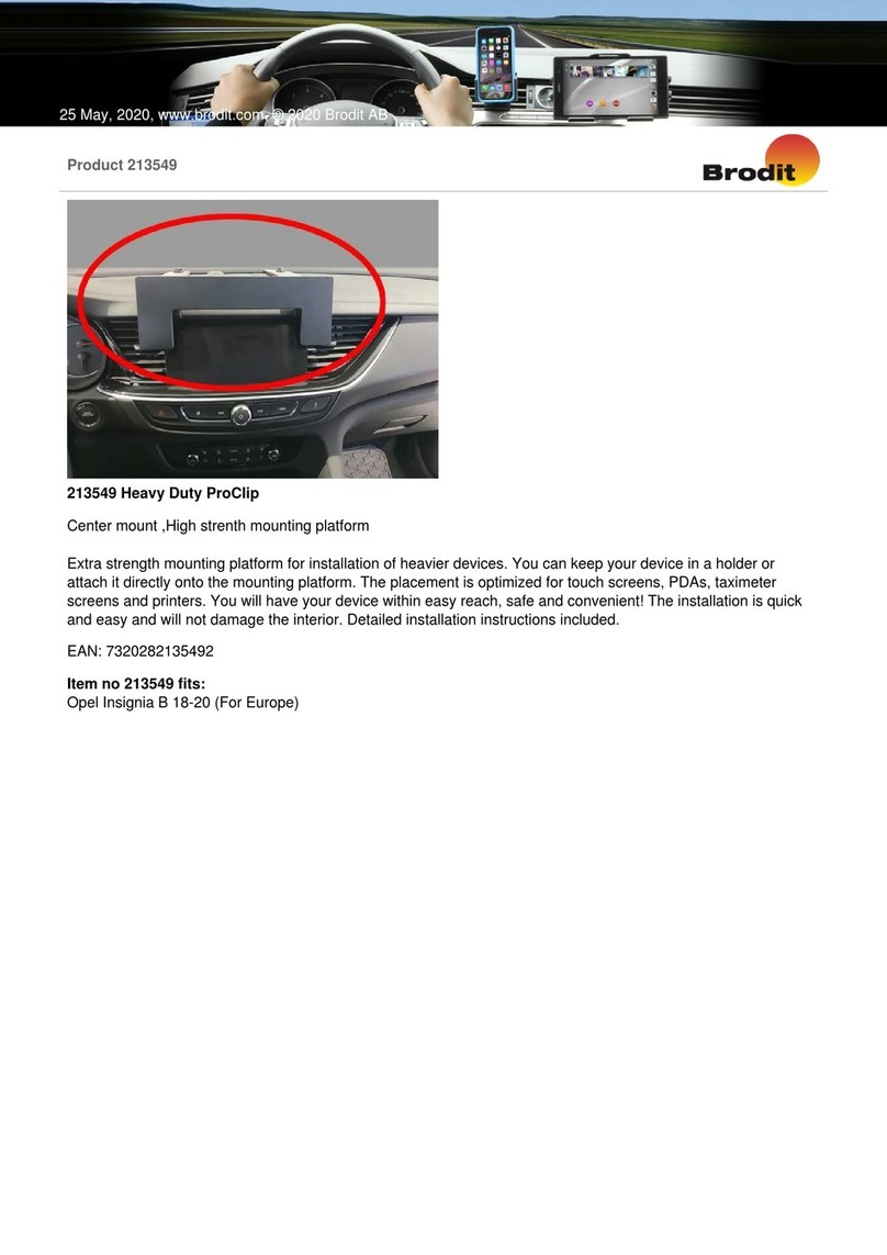 Brodit 213549 quick start guide