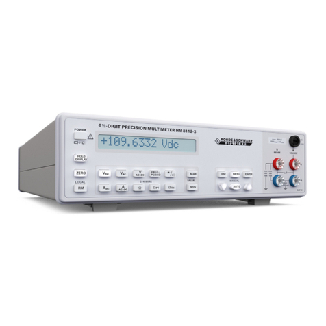 Rohde & Schwarz Hameg HM8112-3 User manual