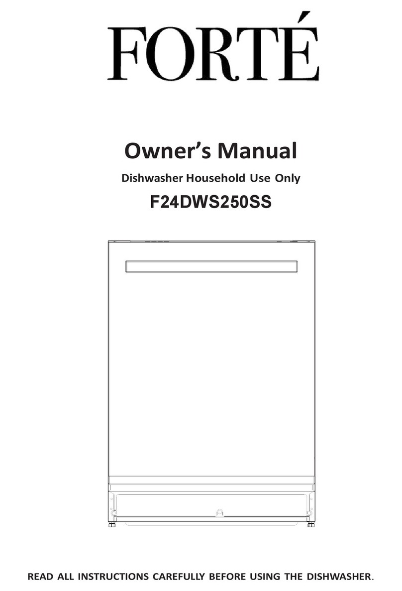 Forte F24DWS250SS owner's manual