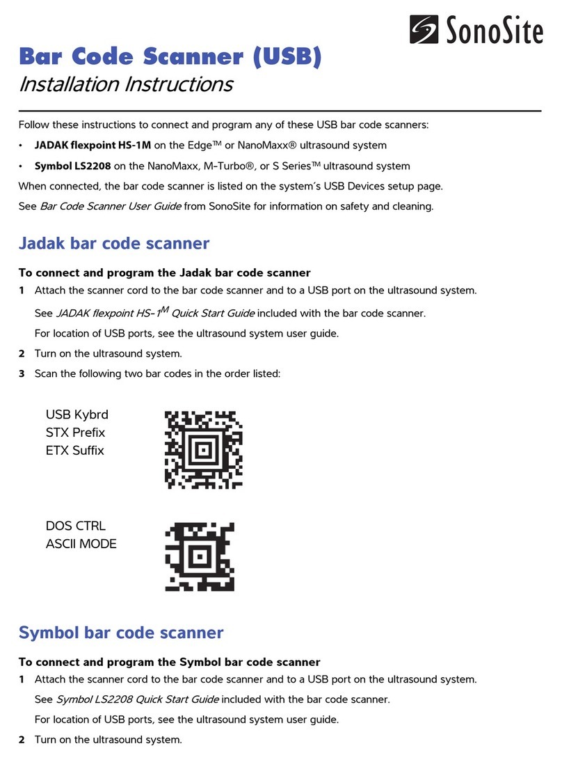 SonoSite JADAK flexpoint HS-1M installation instructions