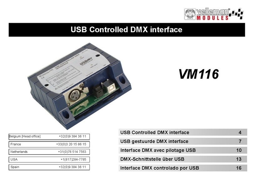 Velleman VM116 manual