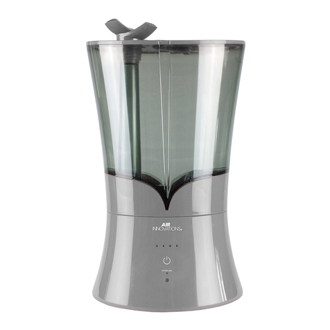 AIRINNOVATIONS CLEAN MIST TOP-FILL SENSA TOUCH Instruction manual and  warranty information