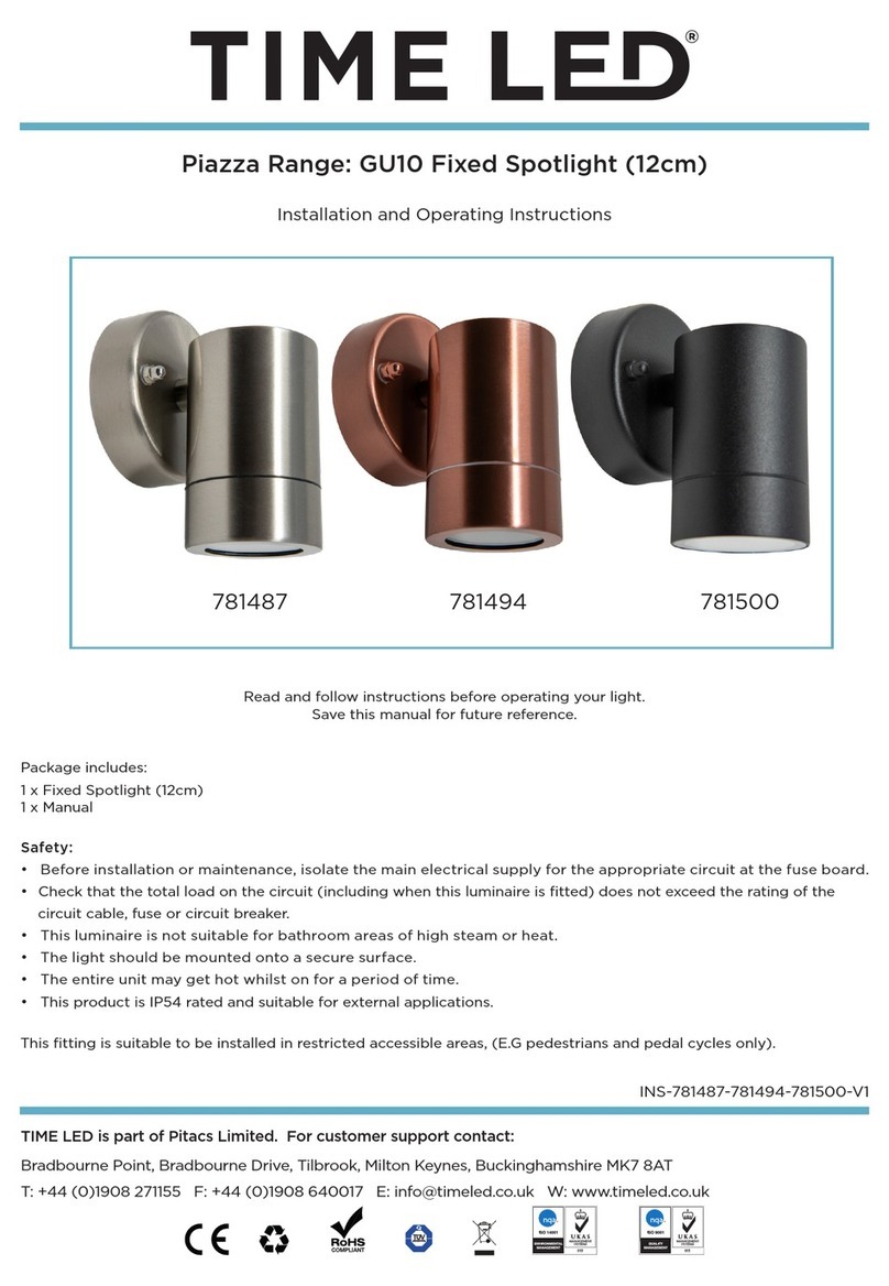 TIME LED 781487 Installation and operating instructions TIME LED 781487 Installation and operating instructions