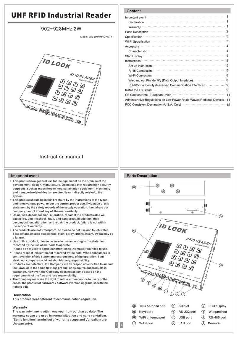 Wenshing WS-UHFRFIDANT4 instruction manual