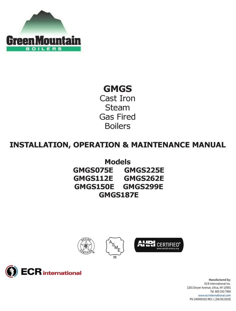 Green Mountain GMGS Installation, operation & maintenance manual