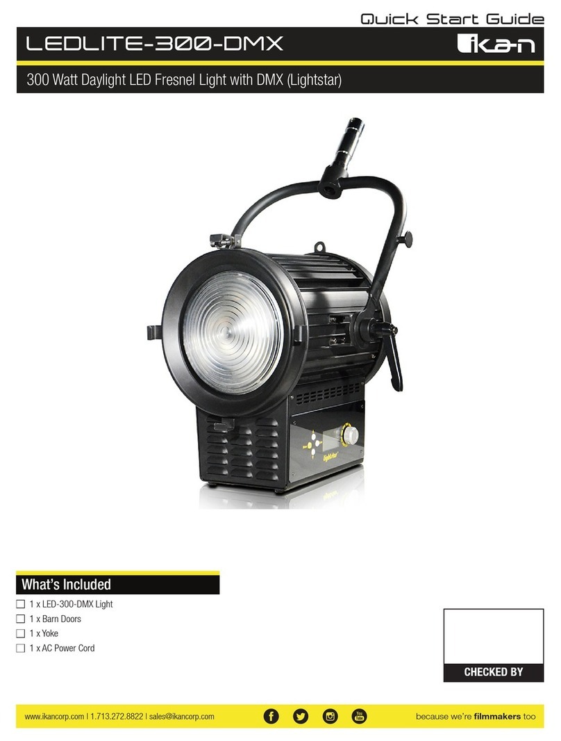 Ikan LEDLITE-300-DMX quick start guide