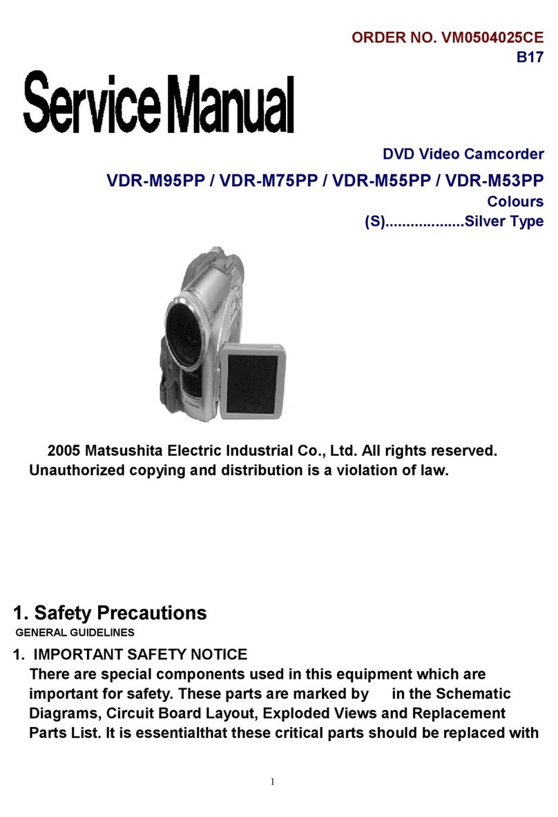 Matsushita Electric VDR-M95PP Service manual