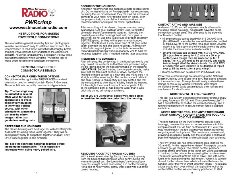 West Mountain Radio PWRcrimp User manual