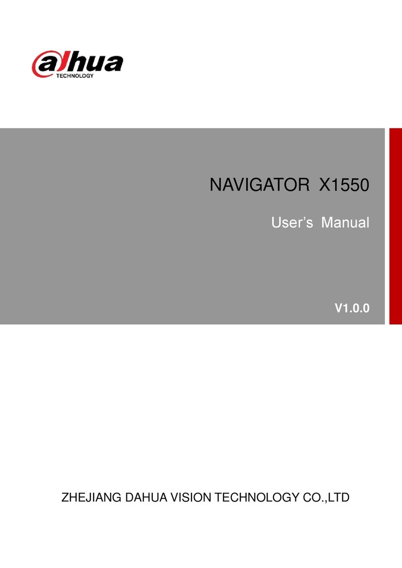 Dahua Technology NAVIGATOR X1550 User manual