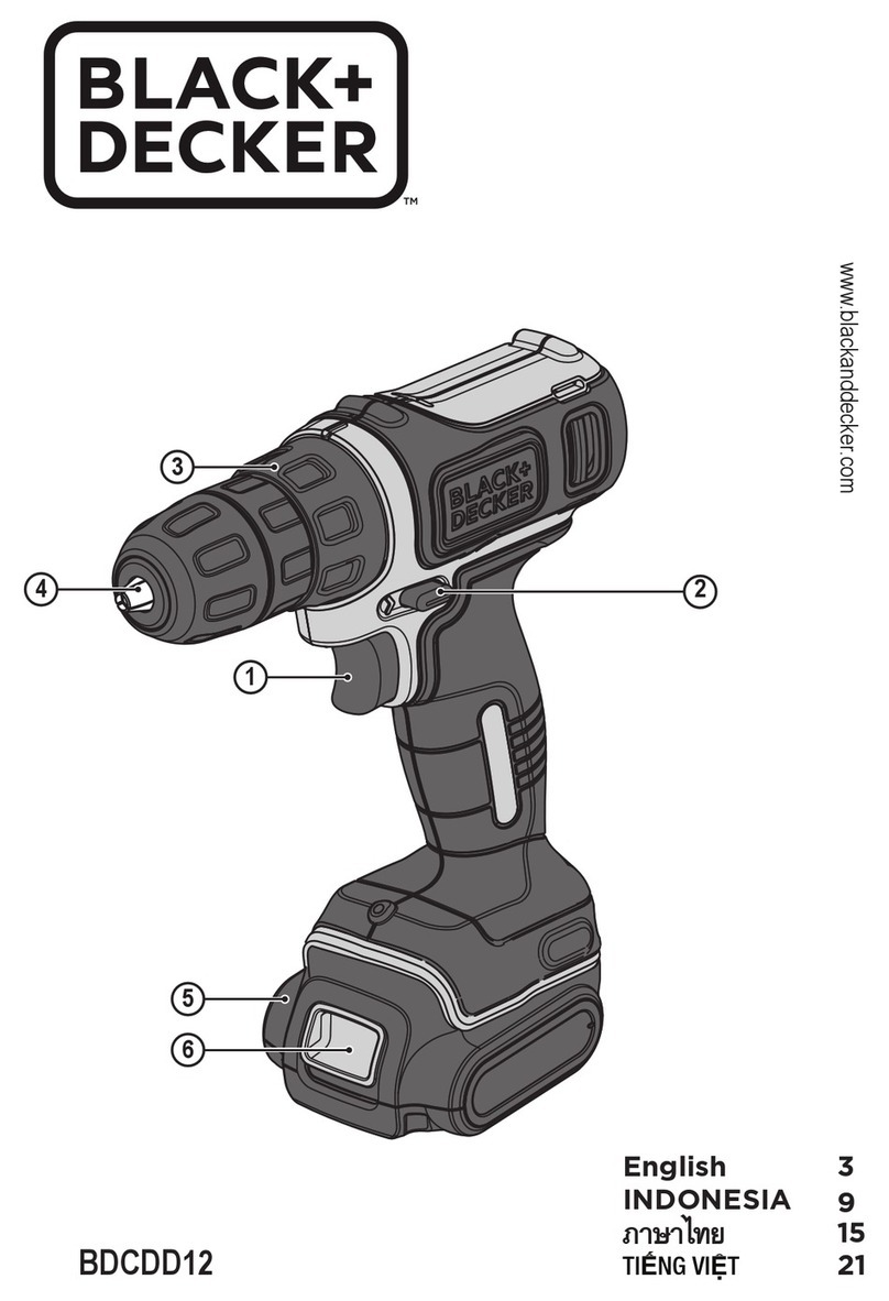 Black & Decker BDCDD12 User manual Black & Decker BDCDD12 User manual