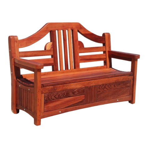 Forever Redwood ALAN'S REDWOOD STORAGE BENCH User manual