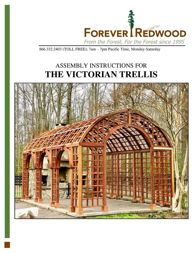 Forever Redwood THE VICTORIAN TRELLIS User manual