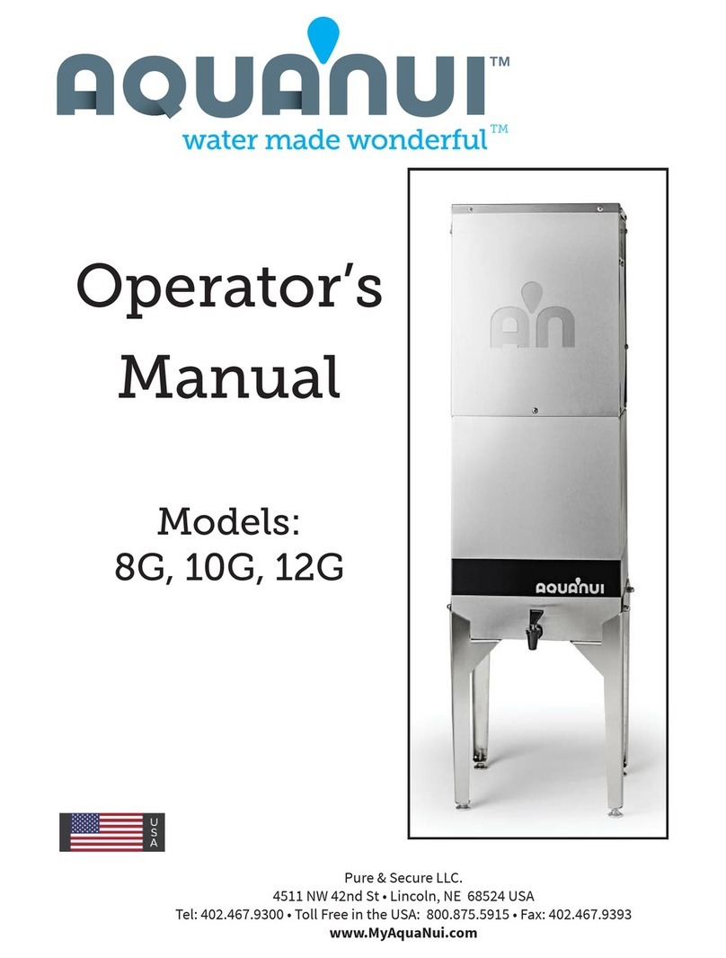 Pure Water AquaNui 8G User manual