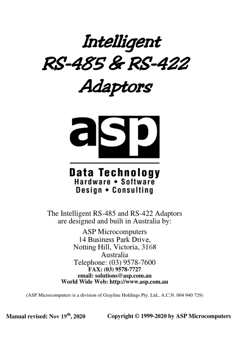 ASP Intelligent RS-485 quick start guide