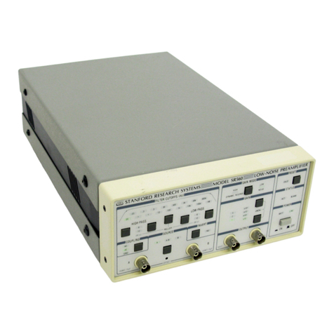SRS Labs SR560 ADJUSTMENT PROCEDURE