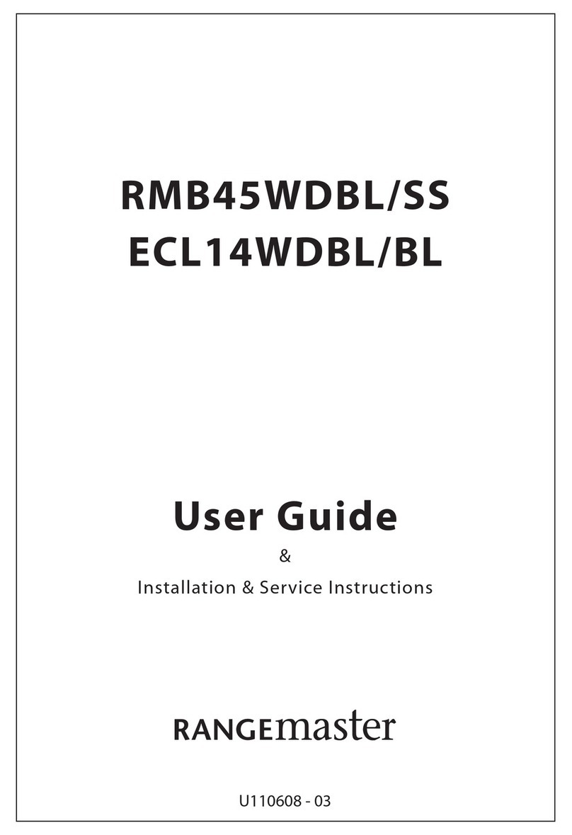AGA Rangemaster RMB45WDBL/SS User guide & installation & service instructions