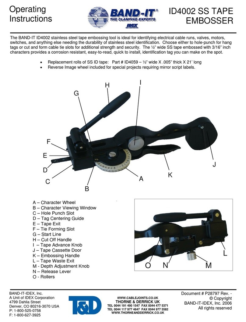 Idex Band-it ID4002 operating instructions