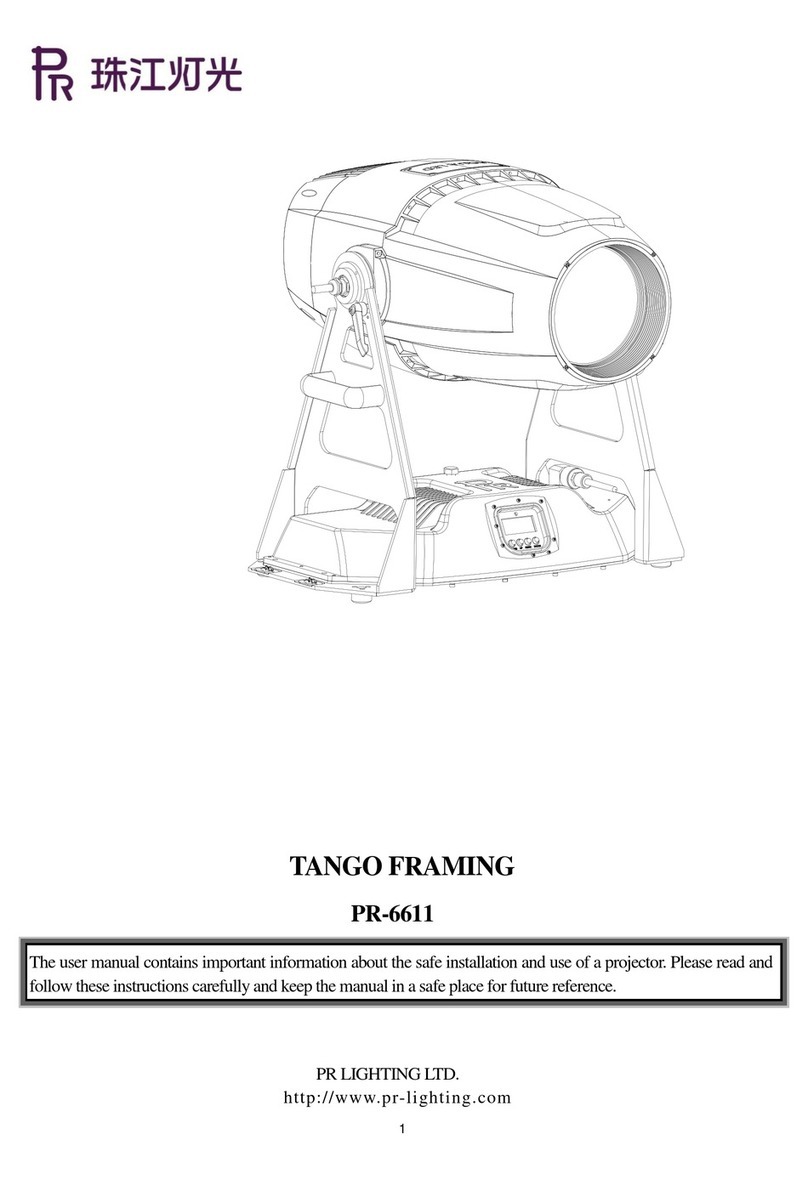 PR Lighting TANGO FRAMING manual