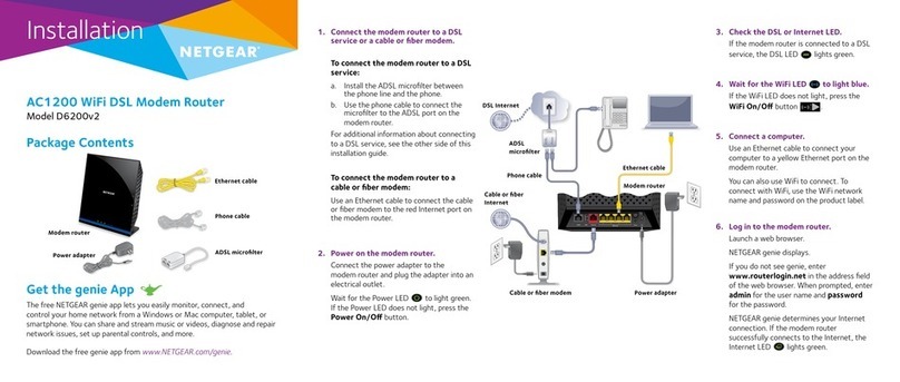 NETGEAR D6200v2 User manual