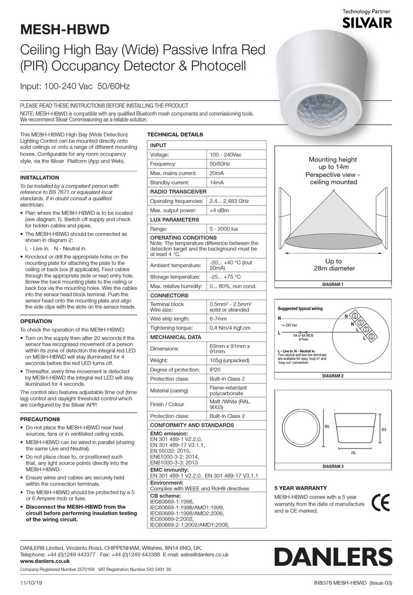 Silvair MESH-HBWD quick start guide