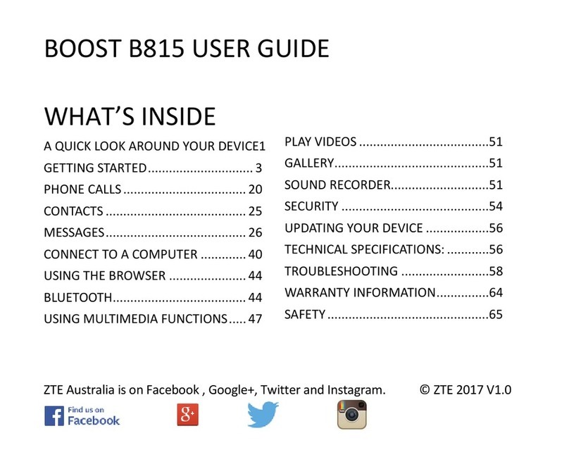 Zte BOOST B815 User manual