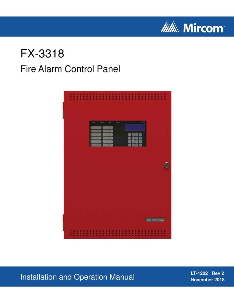 Mircom FX-3318 Installation and operation manual