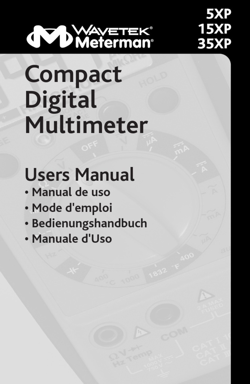 Wavetek XP Series User manual