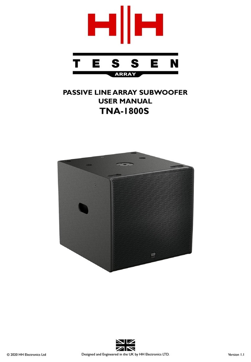 HH Electronics Tessen Array TNA-1800S user manual