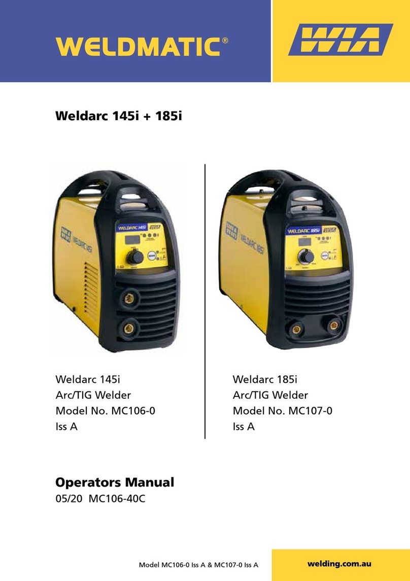 WIA Weldmatic Weldarc 145i User manual